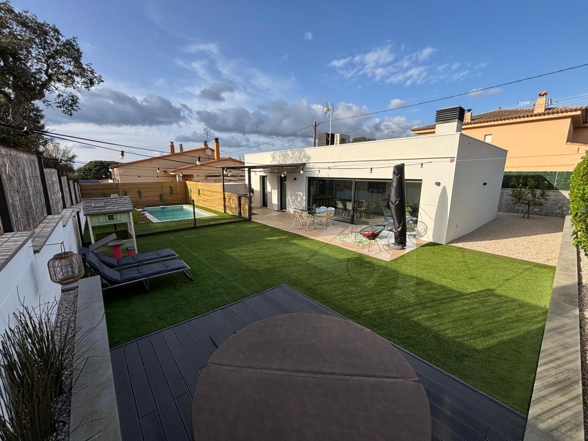 Espectacular Casa En Llagostera - Costa Brava, Con Piscina Eksteriør billede